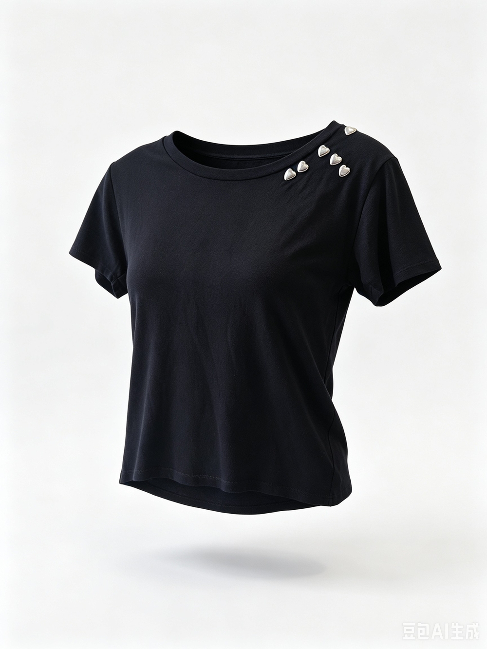 Saint Laurent Paris Black Clothing Tag Tee